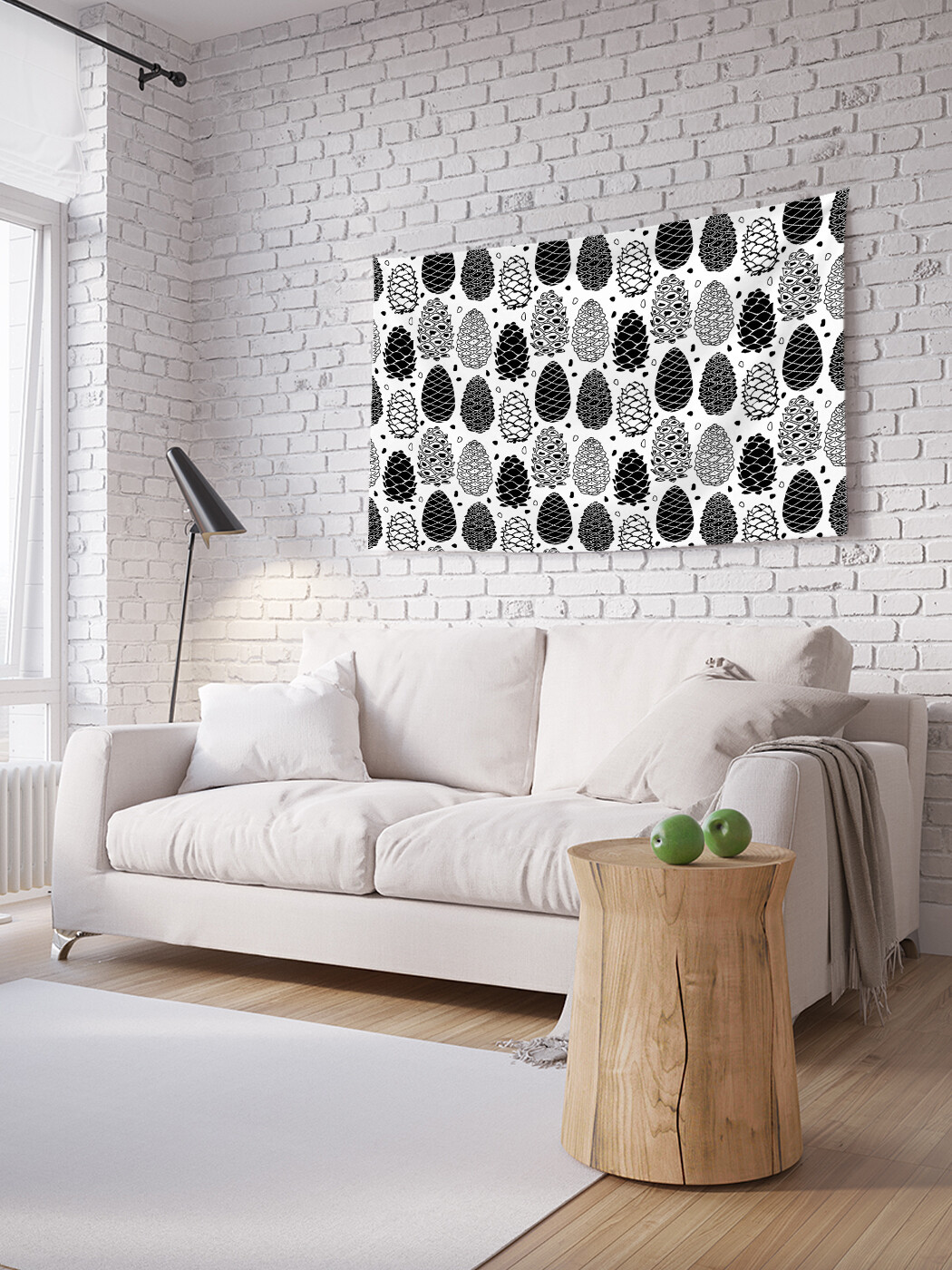 

Горизонтальное фотопанно JoyArty Кедровые шишки, из ткани, 100х150 см