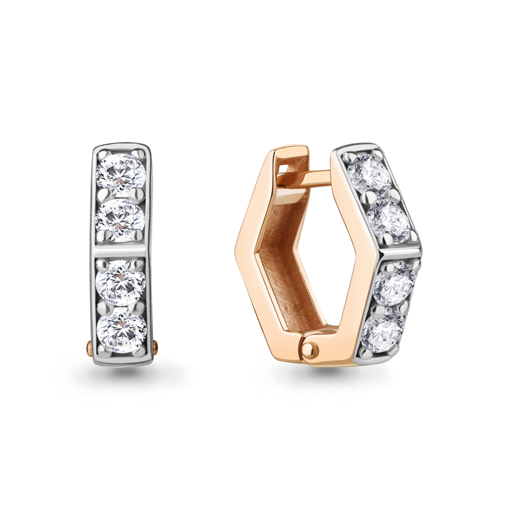 

Серьги из красного золота с фианитом Aquamarine Aquamarine 49448А_585_кз, 49448А_585_кз