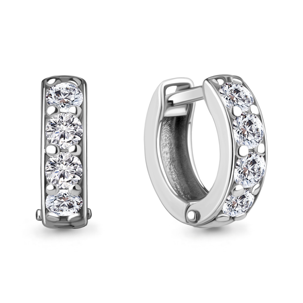 

Серьги из серебра с фианитом Aquamarine Aquamarine 49447А_925_р, 49447А_925_р