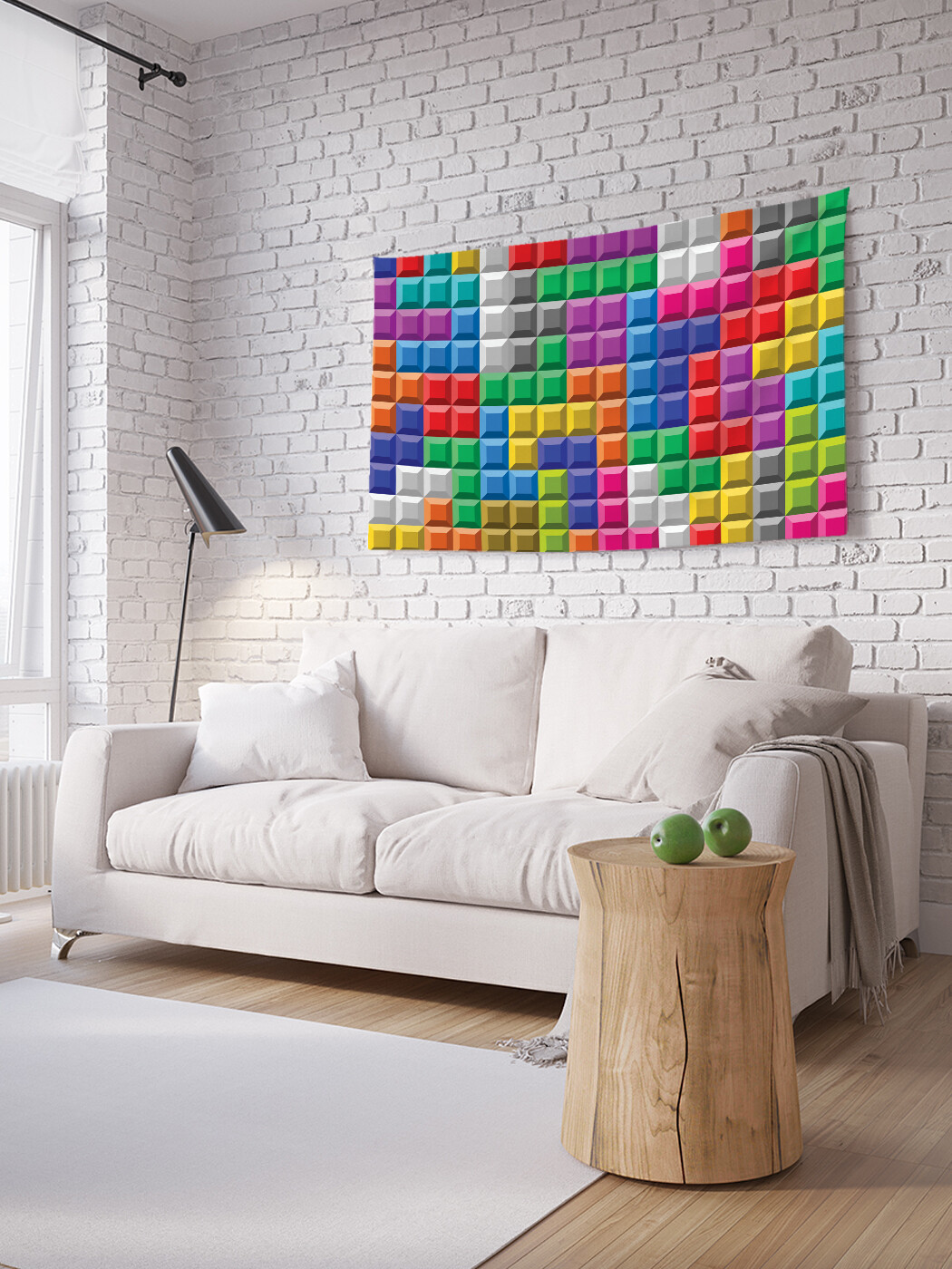 

Горизонтальное фотопанно JoyArty Игровые клетки, из ткани, 150х200 см