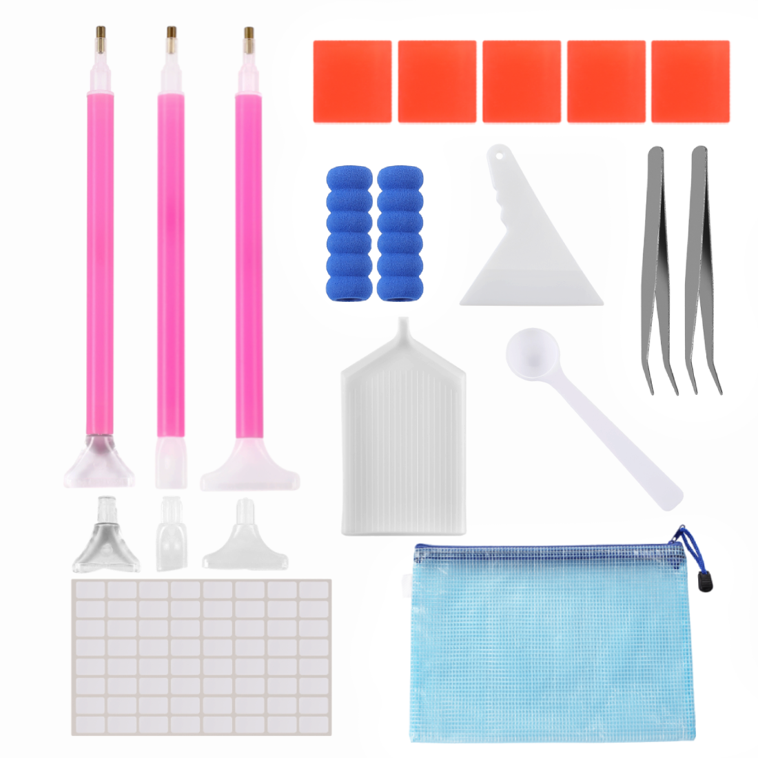 Набор инструментов для алмазной мозаики Kids Zone B0203, 16 предметов