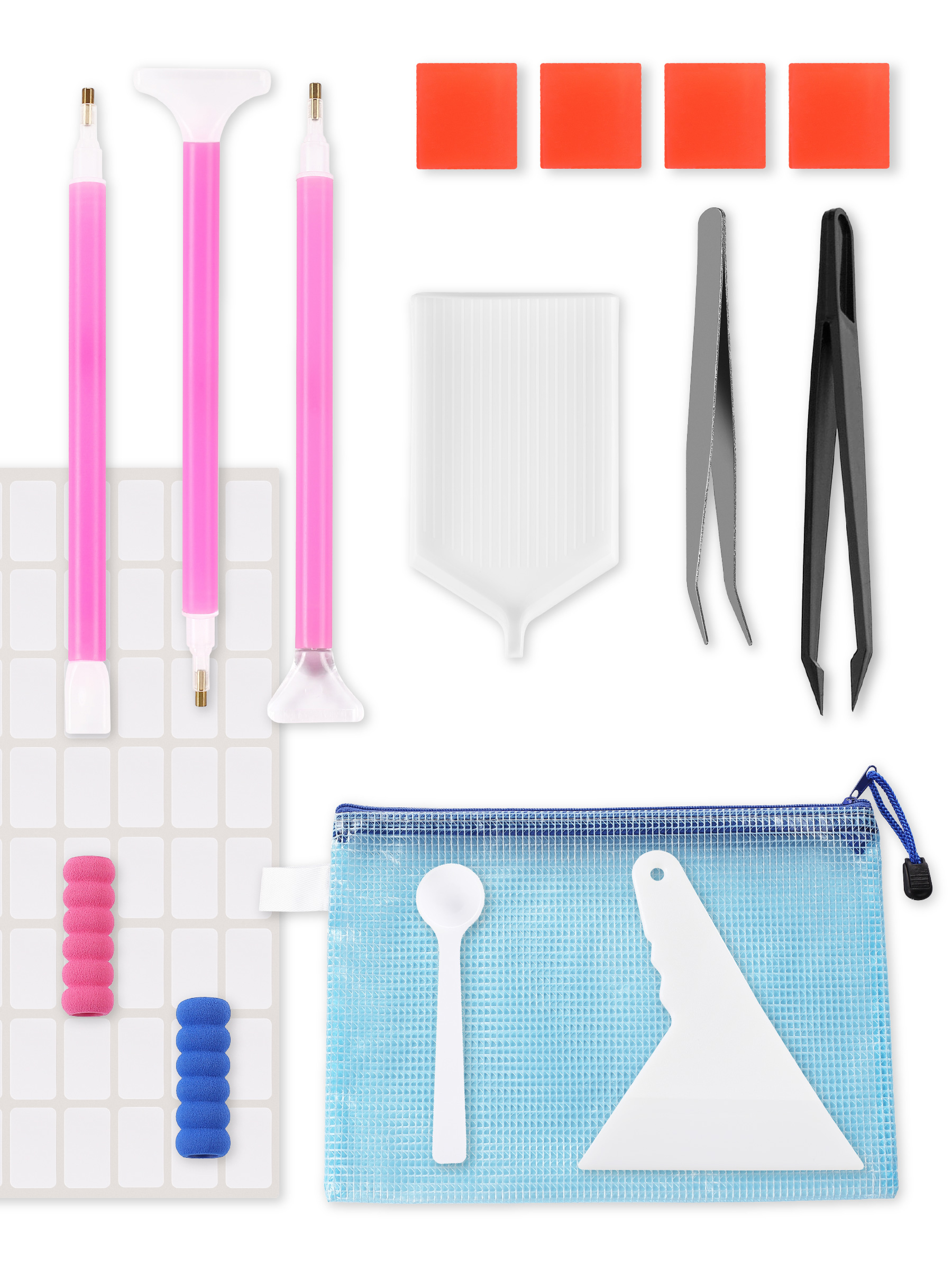 Набор инструментов для алмазной мозаики Kids Zone B0203, 16 предметов