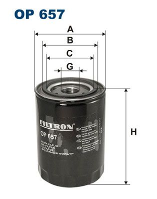 

Фильтр масляный FILTRON OP657