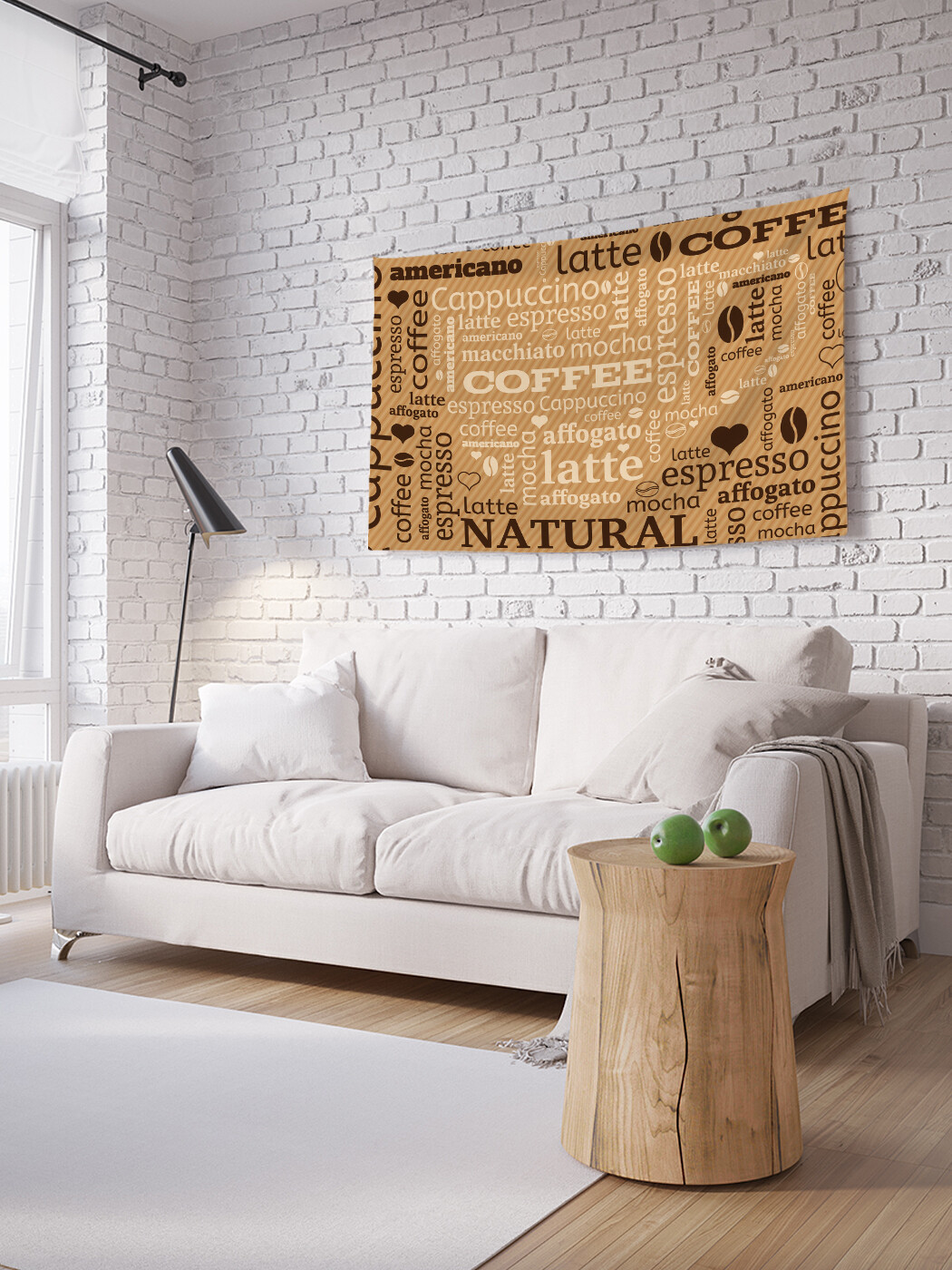 

Горизонтальное фотопанно JoyArty Завтрак с кофе, из ткани, 100х150 см