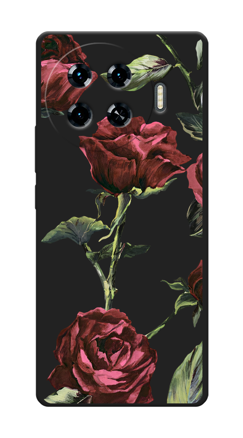 

Чехол Awog на Tecno Spark 20 Pro Plus "Бордовые розы фон", Бордовый, 305052-1