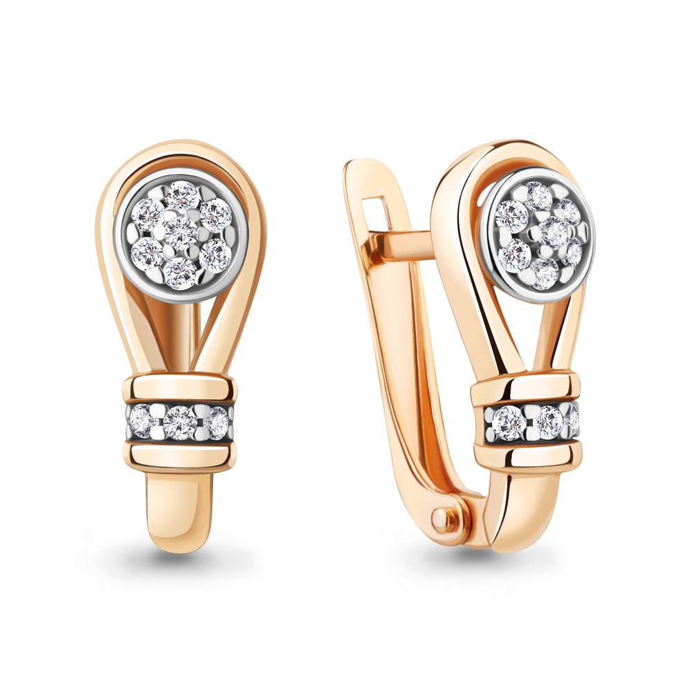 

Серьги из серебра с фианитом Aquamarine Aquamarine 49434А_925_з, 49434А_925_з
