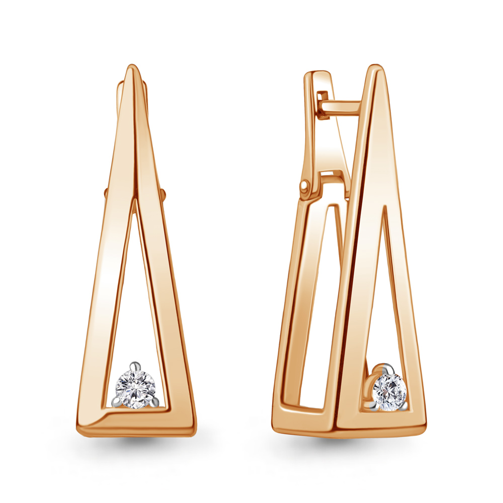 

Серьги из серебра с фианитом Aquamarine Aquamarine 49430А_925_з, 49430А_925_з