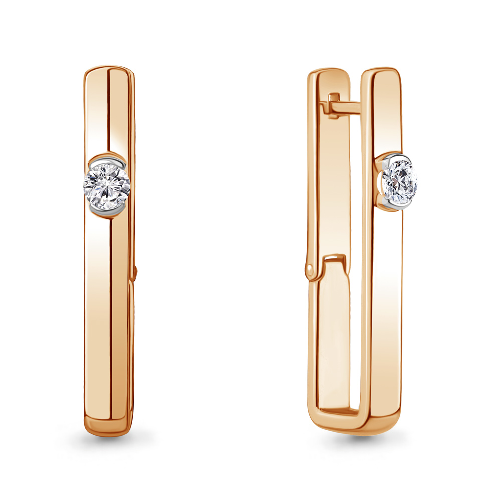 

Серьги из серебра с фианитом Aquamarine Aquamarine 49428А_925_з, 49428А_925_з