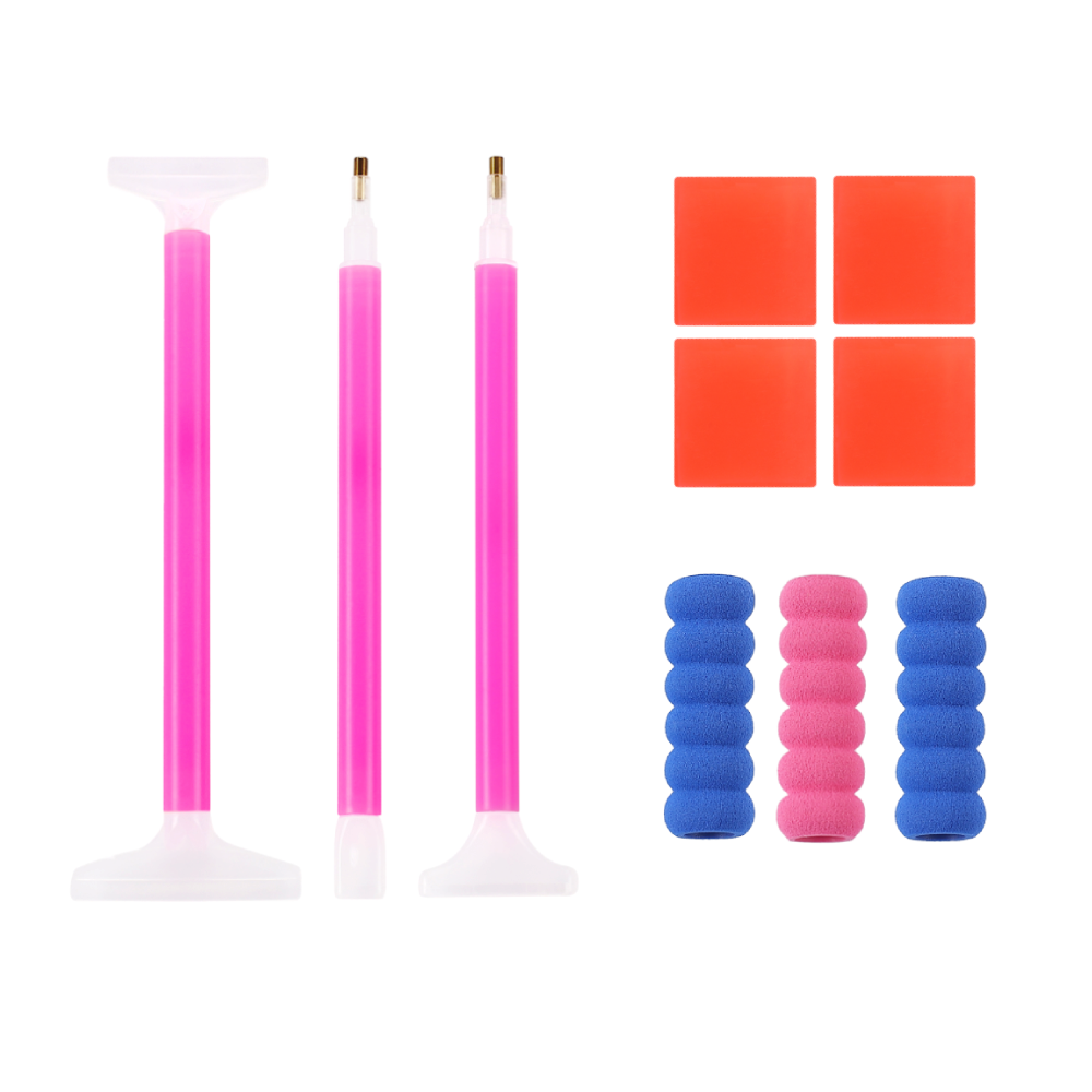 Набор инструментов для алмазной мозаики Kids Zone B0202, 7 предметов