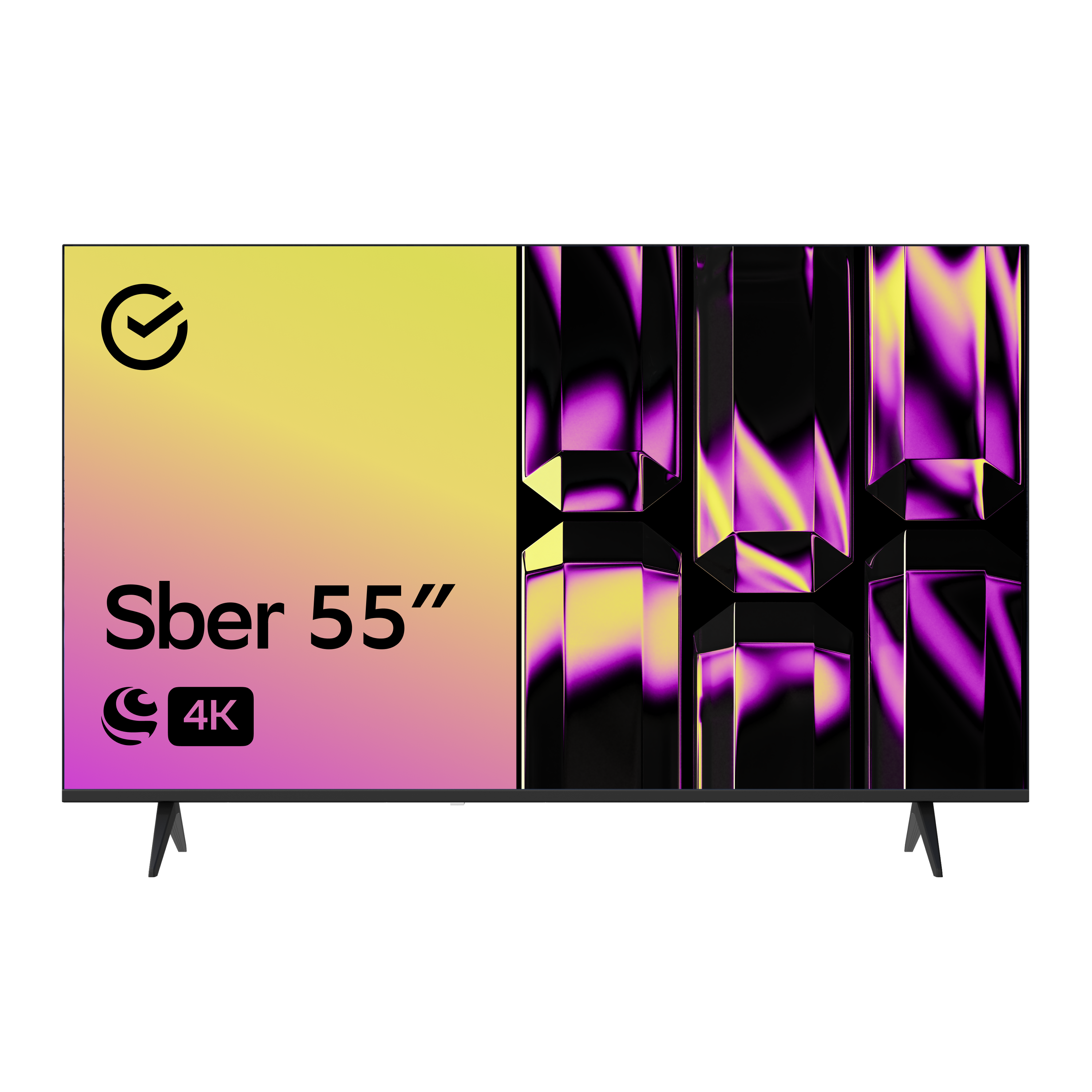 

Телевизор Sber SDX-55U4126, 55"(139 см), UHD 4K RAM 1,5GB, Черный, SDX-55U4126