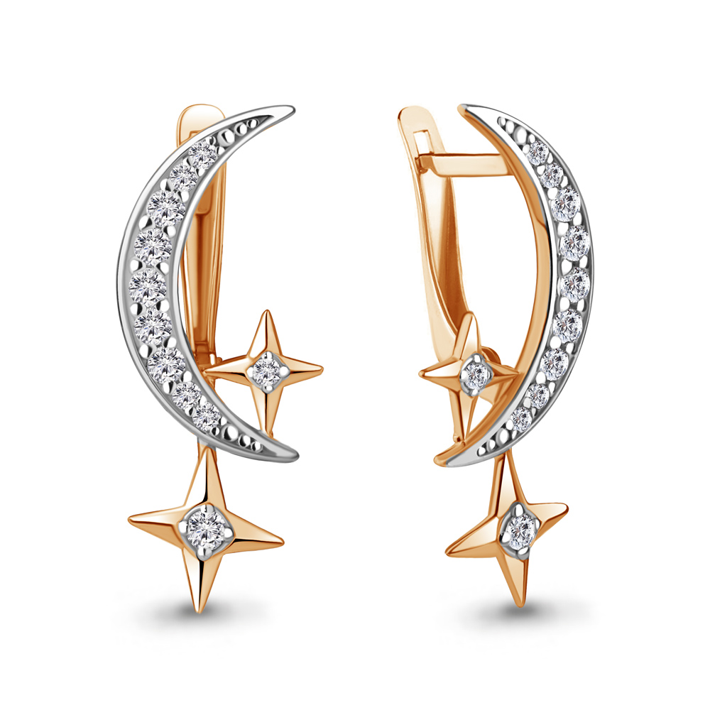 

Серьги из серебра с фианитом Aquamarine Aquamarine 49422А_925_з, 49422А_925_з