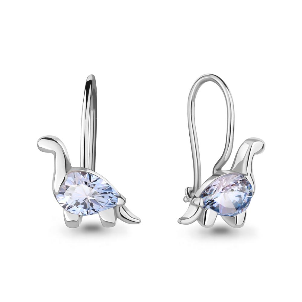 

Серьги из серебра со стеклом Aquamarine Aquamarine 49421Н_925_р, 49421Н_925_р