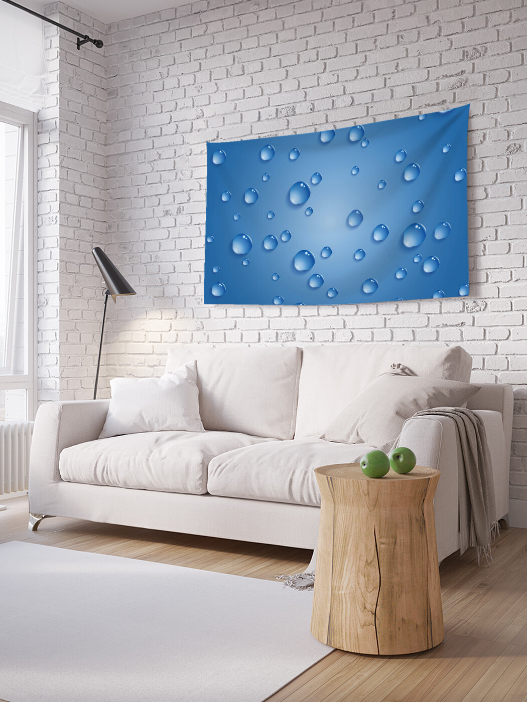 

Горизонтальное фотопанно JoyArty Дождевые следы, из ткани, 100х150 см