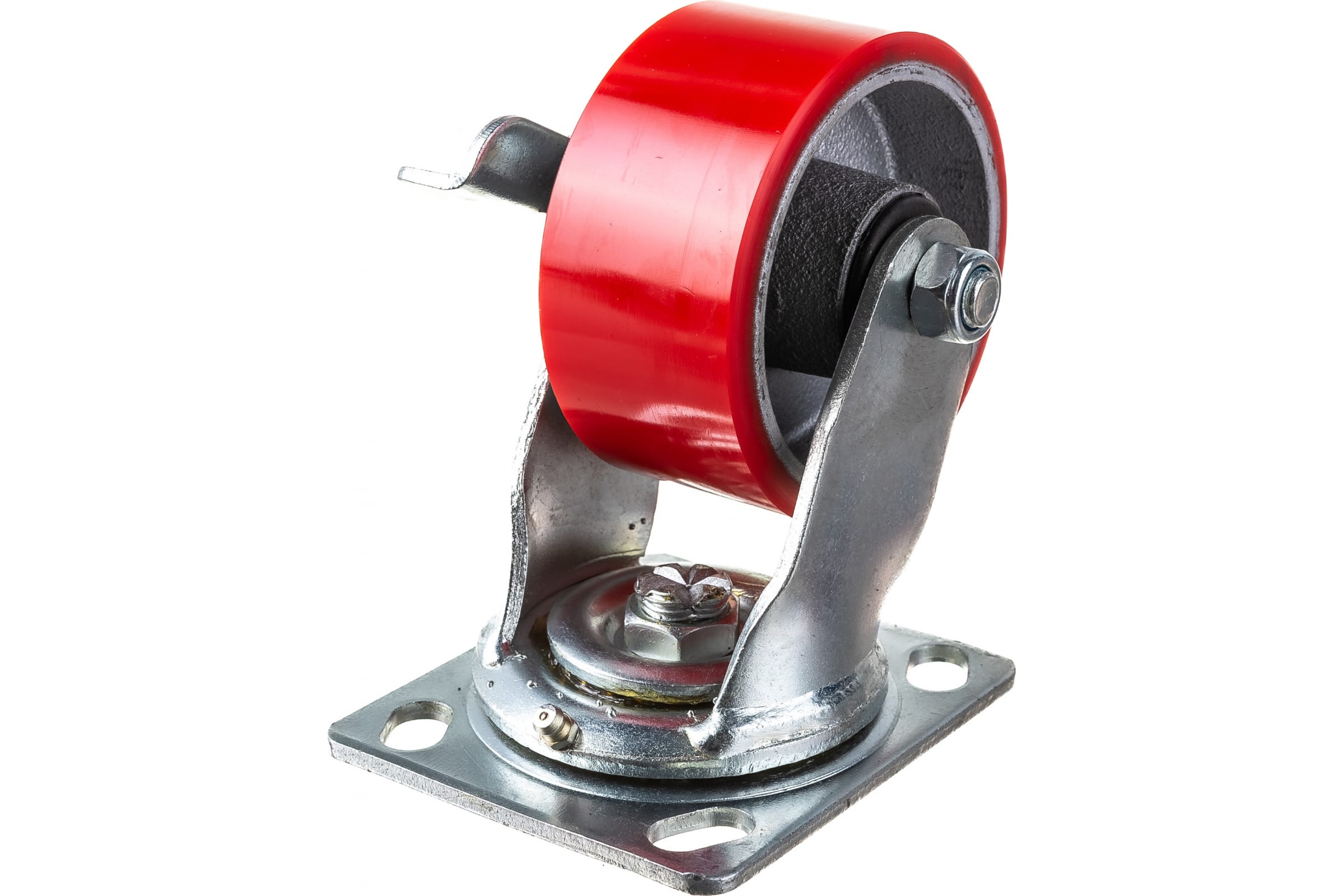 mfk torg колесо красное б г полиуретан без кронштейна малое для рохли 80 50мм 104080 10408 MFK-TORG Колесо б/г полиуретан поворот с тормоз 100мм SCPB42 1044100