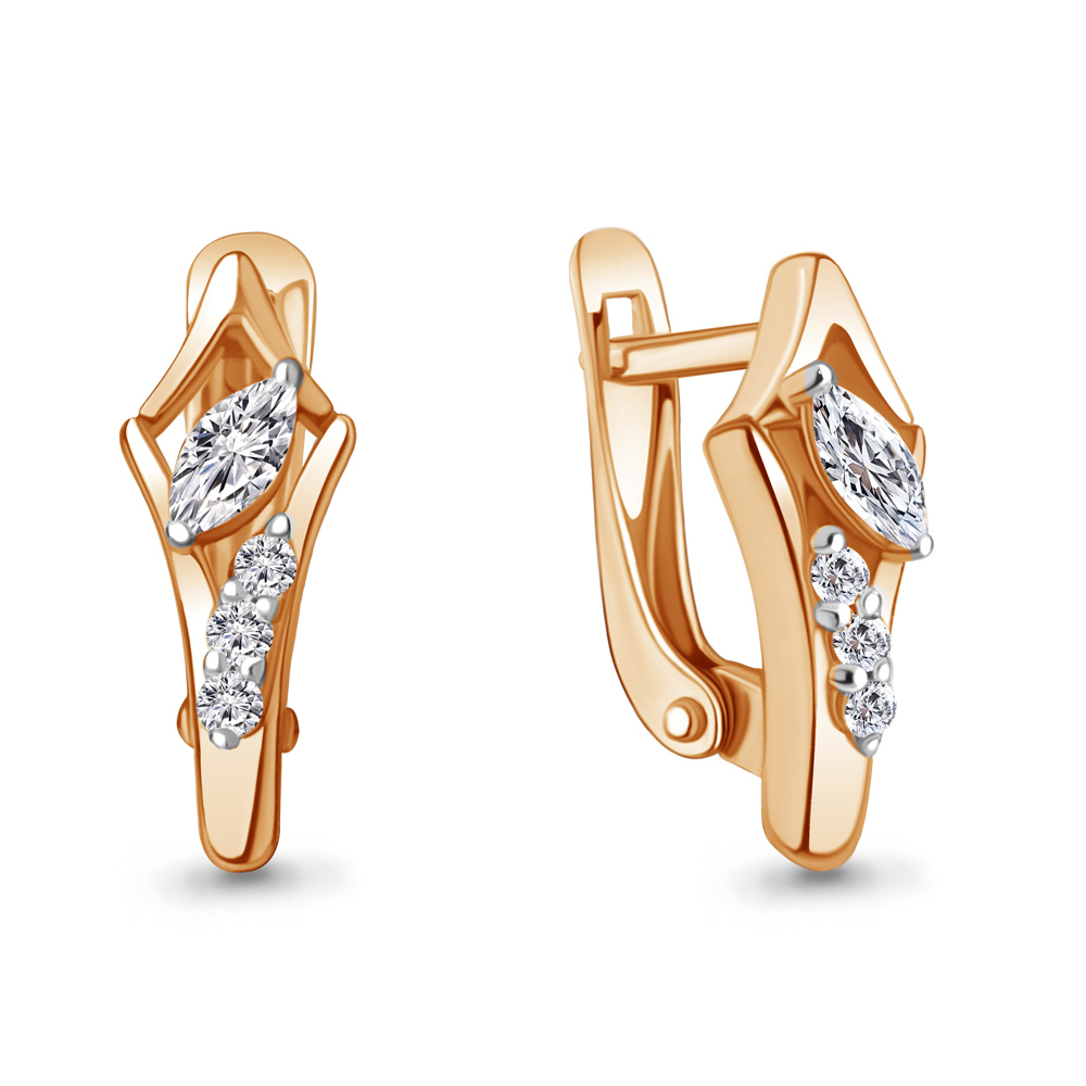 

Серьги из серебра с фианитом Aquamarine Aquamarine 49414А_925_з, 49414А_925_з