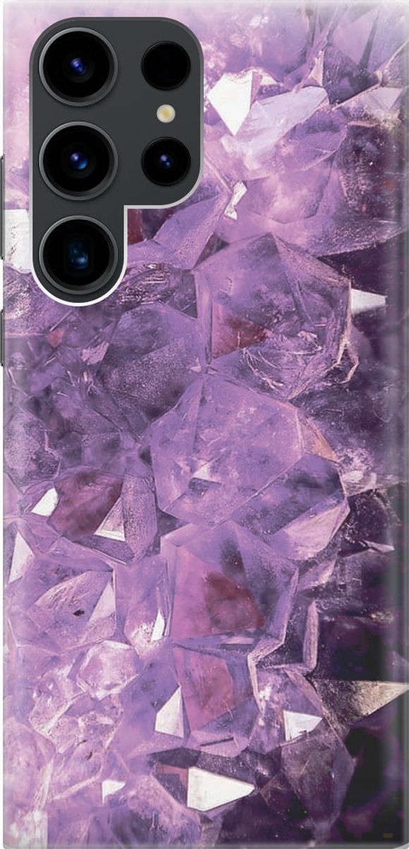 

Чехол на Samsung Galaxy S23 Ultra "Сиреневые кристаллы", Фиолетовый;черный, 158328
