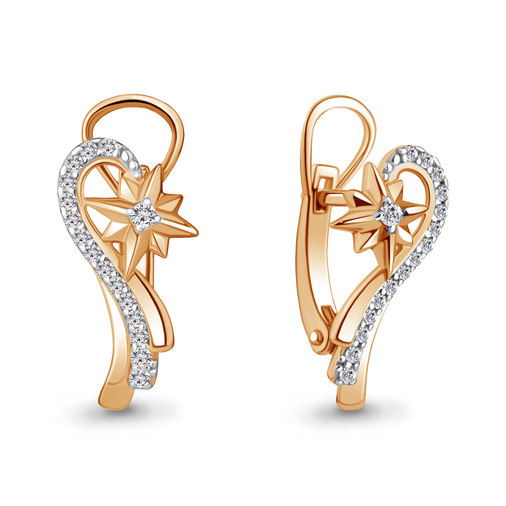 

Серьги из серебра с фианитом Aquamarine Aquamarine 49411А_925_з, 49411А_925_з