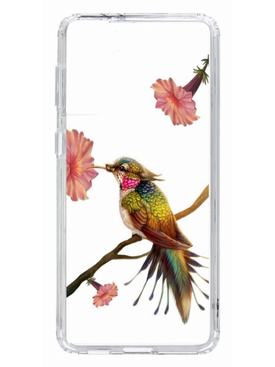 фото Чехол на samsung galaxy s21 plus kruche print колибри кruче