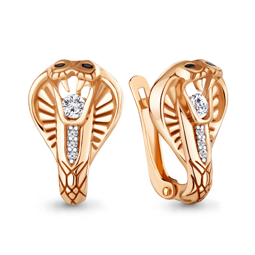

Серьги из серебра с фианитом\кристаллом ювелирным Aquamarine Aquamarine 49406АЧ_925_з, 49406АЧ_925_з