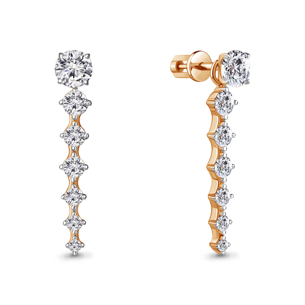 

Серьги из серебра с фианитом Aquamarine Aquamarine 49399А_925_з, 49399А_925_з