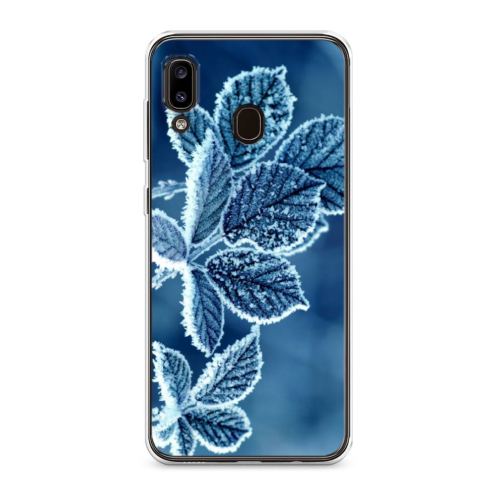 

Чехол на Samsung Galaxy A30 "Зима 6", Голубой;белый, 27550-2