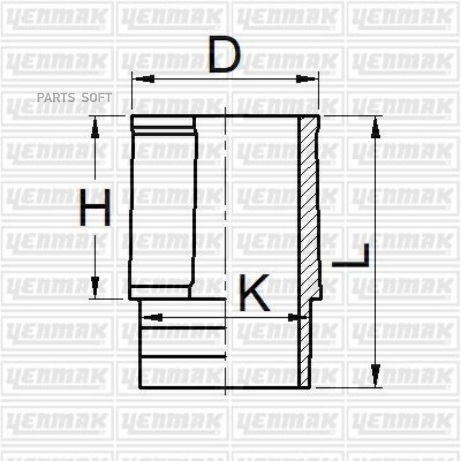 

YENMAK 51-05881-000 Гильза цилиндра PEUGEOT =83mm 205-309-405B XU 9 JAZ-M-J1, XU 5 M-JPZ,