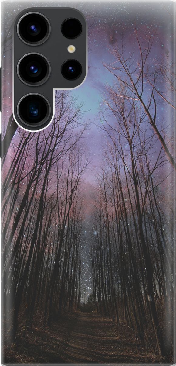 

Чехол на Samsung Galaxy S23 Ultra с принтом "Тропа и звездное небо", Фиолетовый;черный, 158338