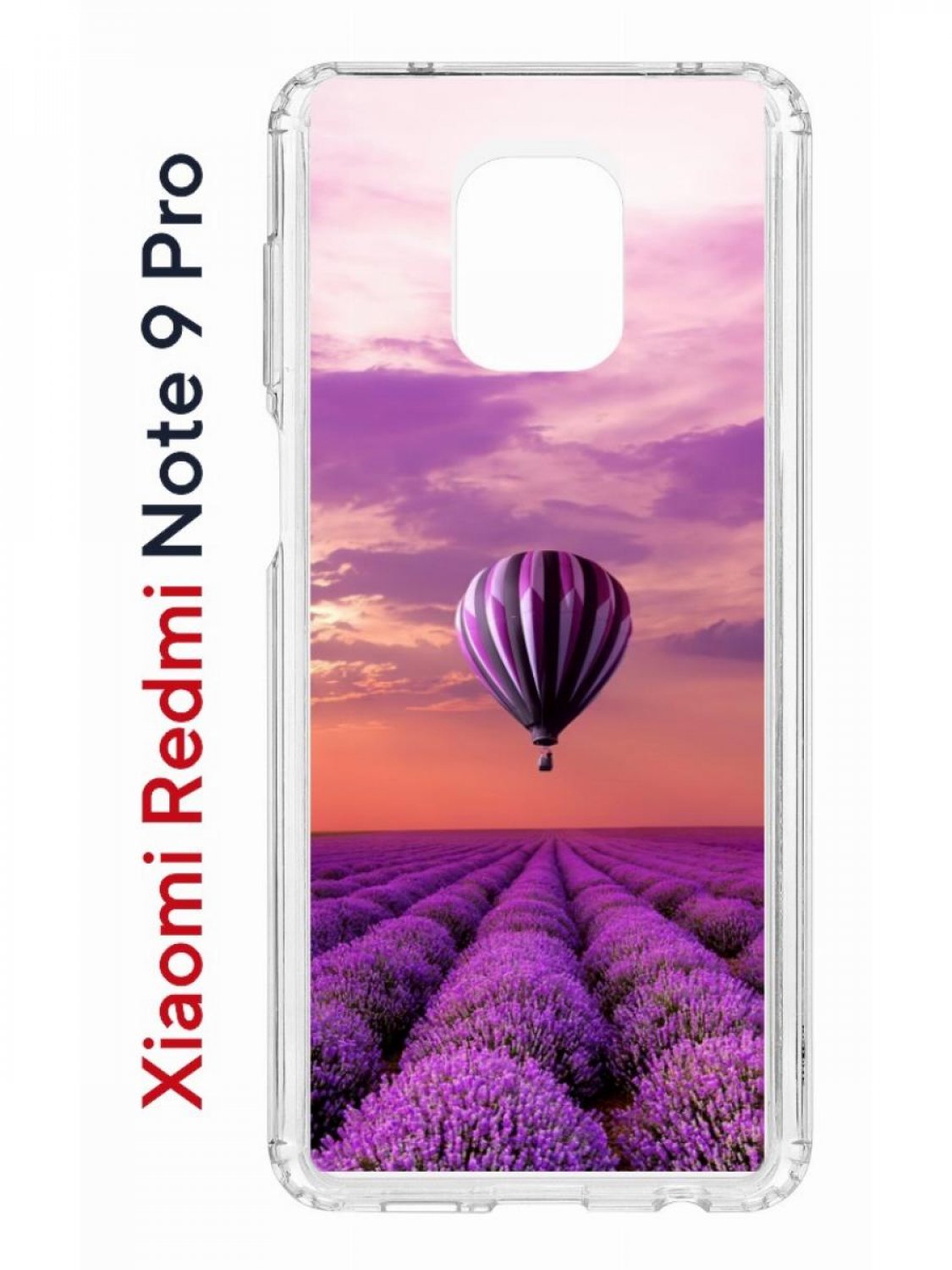 

Чехол на Redmi Note 9 Pro/9s/9 Pro Max Kruche Print Лавандовый рай,противоударный бампер, Прозрачный;фиолетовый;розовый;белый, Ксиоми Редми Нот 9 Про, Нот 9с, Нот 9 Про Макс