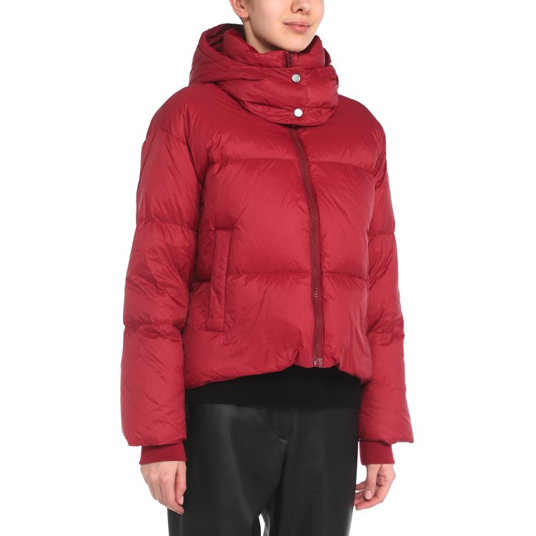 

Пуховик женский Maison David MLY010-1 бордовый L, MLY010-1