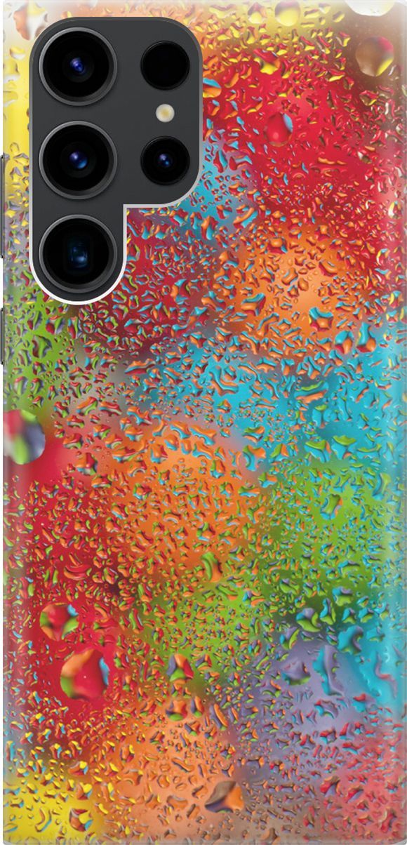 

Чехол на Samsung Galaxy S23 Ultra "Капли и разноцветные шары", Голубой;зеленый, 158328