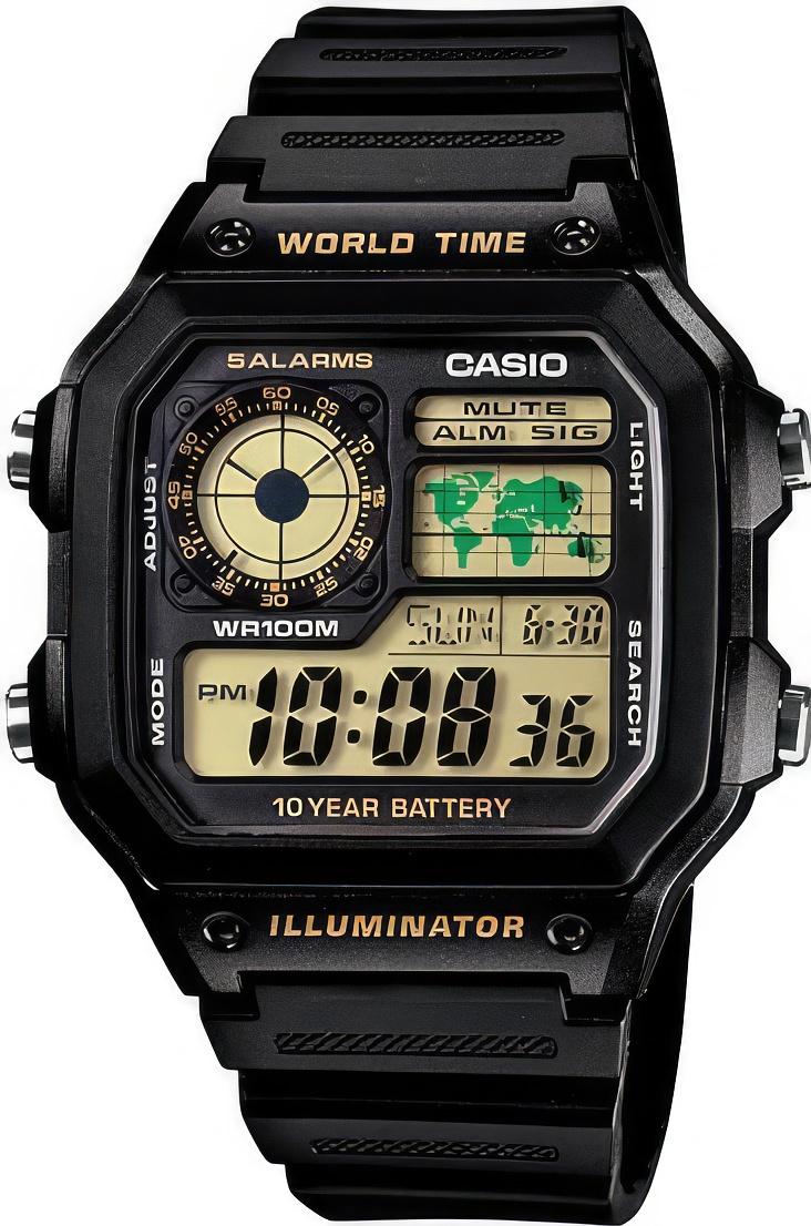 

Наручные часы мужские Casio AE-1200WH-1B, AE-1200WH-1B