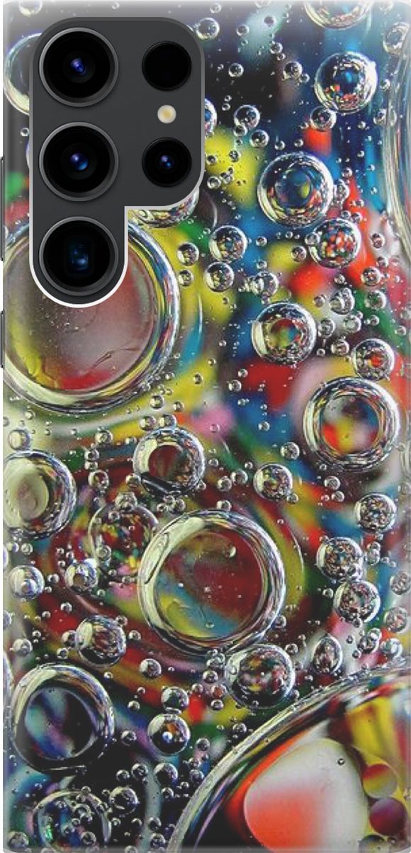 

Чехол на Samsung Galaxy S23 Ultra "Маленькие пузырьки", Желтый;красный, 158328
