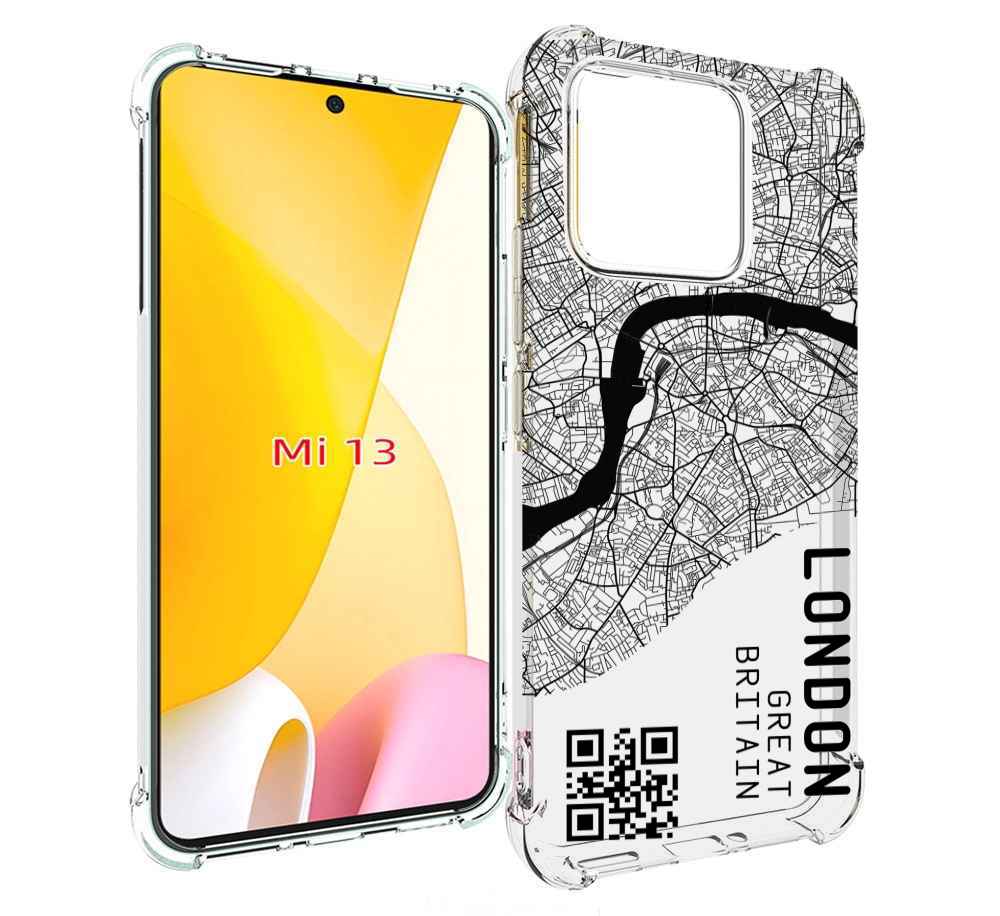 

Чехол MyPads схема-лондон для Xiaomi 13, Прозрачный, Tocco