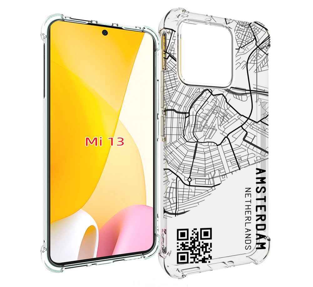 

Чехол MyPads схема-амстердам для Xiaomi 13, Прозрачный, Tocco
