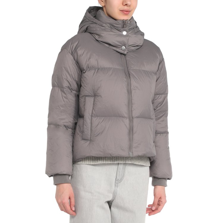 

Пуховик женский Maison David MLY010-1 серый L, MLY010-1