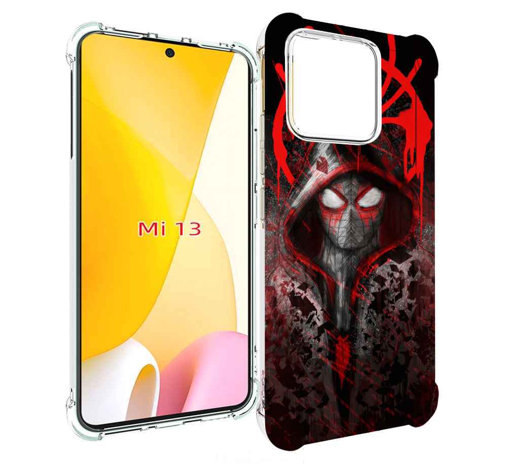 

Чехол MyPads страшный человек паук мужской для Xiaomi 13, Прозрачный, Tocco