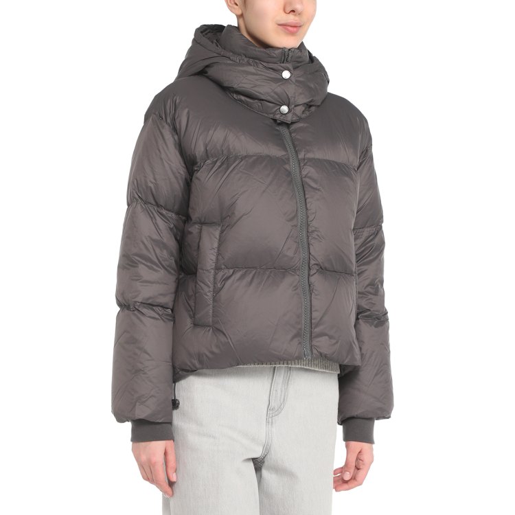 

Пуховик женский Maison David MLY010-1 серый S, MLY010-1