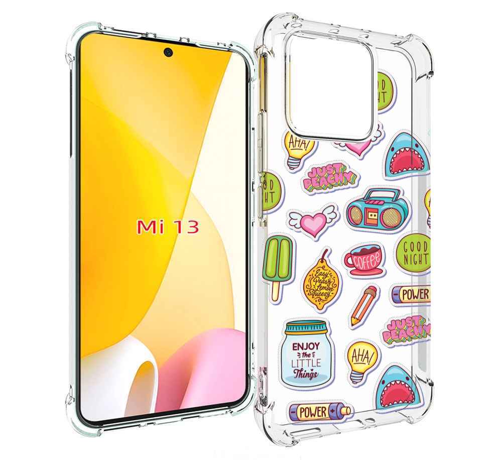 

Чехол MyPads стикер-пак для Xiaomi 13, Прозрачный, Tocco