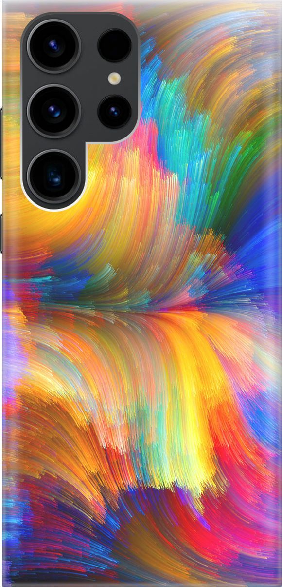 

Чехол на Samsung Galaxy S23 Ultra "Акварельное небо", Желтый;фиолетовый, 158328