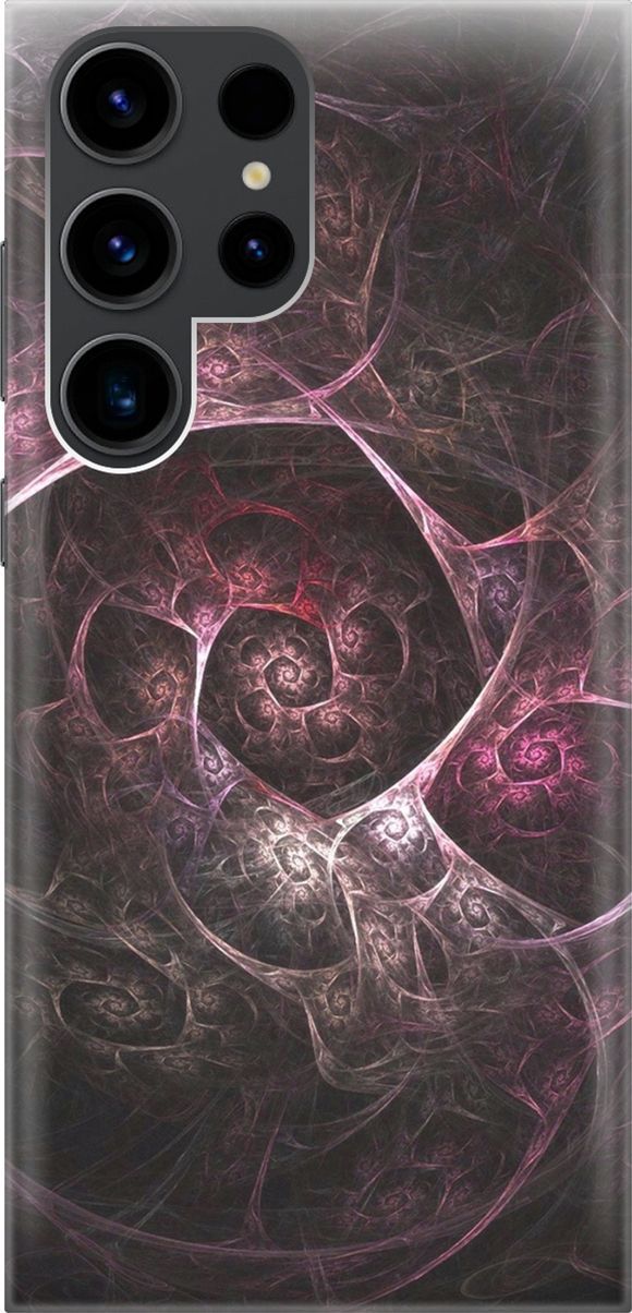 

Чехол на Samsung Galaxy S23 Ultra с принтом "Темная абстракция", Фиолетовый;черный, 158328