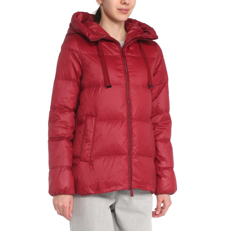 

Пуховик женский Maison David MLY011-1 бордовый S, MLY011-1