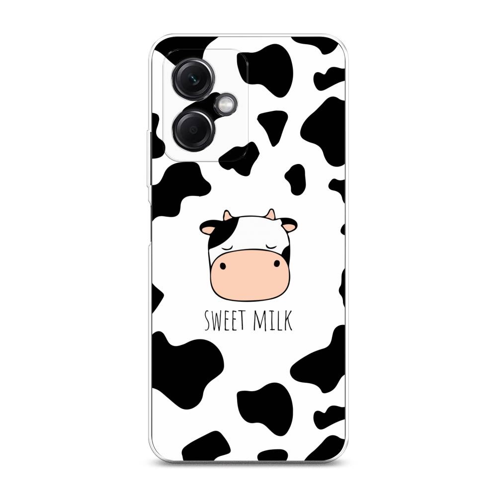 

Чехол на Xiaomi Redmi Note 12 5G "Sweet milk", Розовый;белый;черный, 316950-1