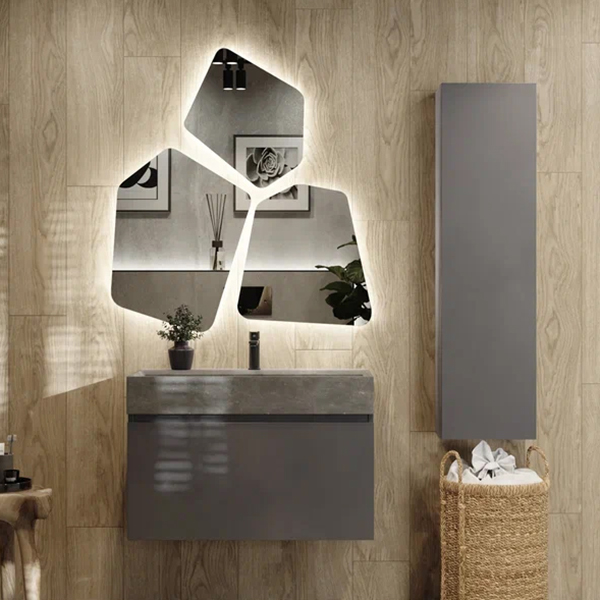 

Мебель для ванной Raval Facet 80 антрацит, Facet 80 антрацит