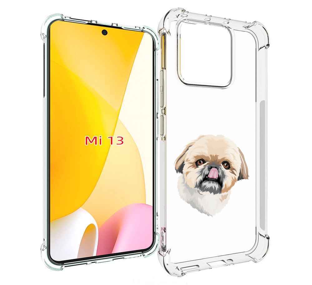 

Чехол MyPads собачка-с-язычком для Xiaomi 13, Прозрачный, Tocco