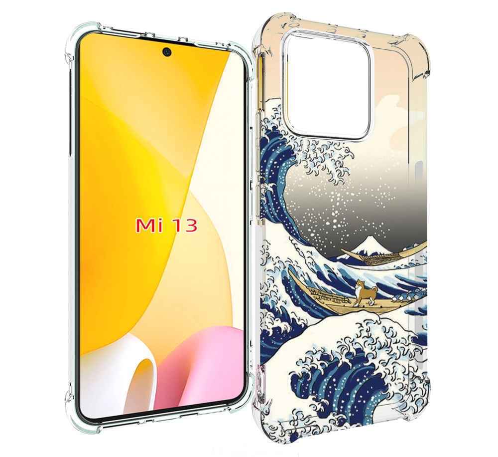 

Чехол MyPads собаки-на-плоту для Xiaomi 13, Прозрачный, Tocco