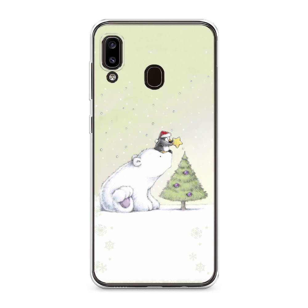 

Чехол на Samsung Galaxy A30 "Украшение елки", Белый;бежевый, 27550-5