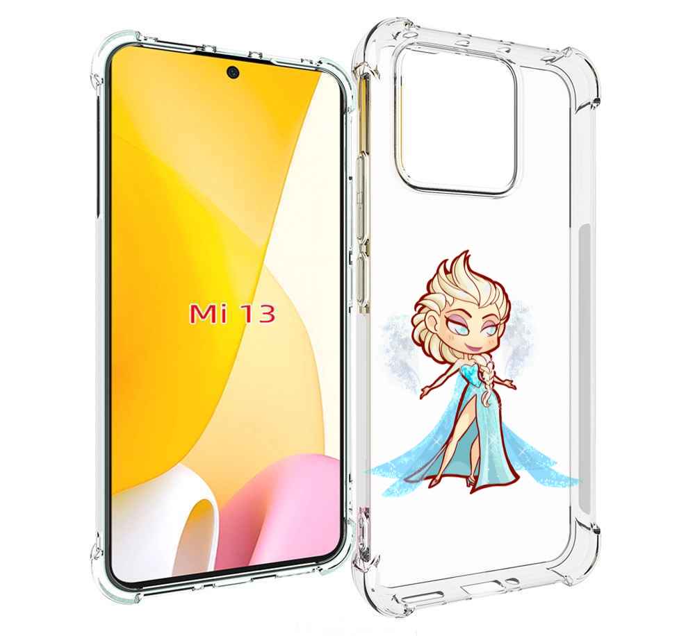 

Чехол MyPads снежная-принцесса женский для Xiaomi 13, Прозрачный, Tocco
