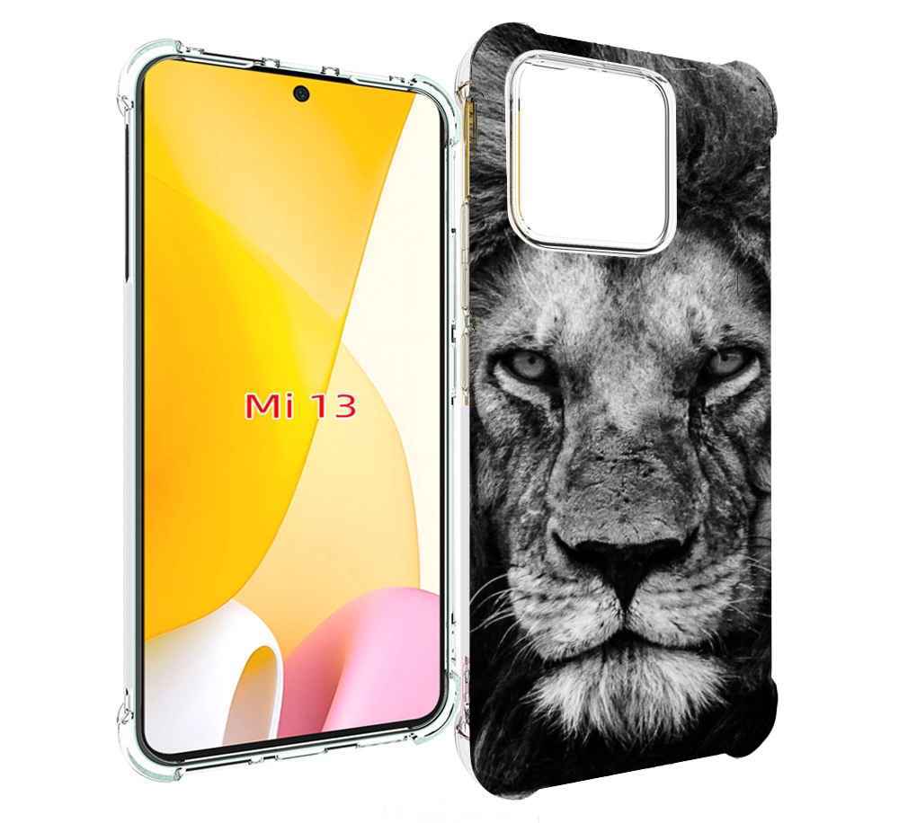 

Чехол MyPads смуглый лев мужской для Xiaomi 13, Прозрачный, Tocco