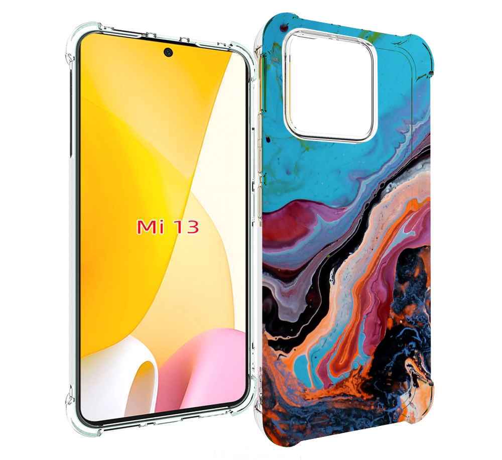 

Чехол MyPads смешанные краски для Xiaomi 13, Прозрачный, Tocco