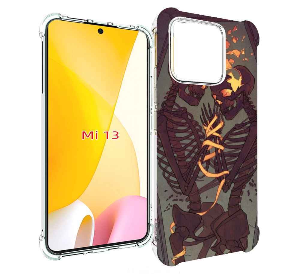 

Чехол MyPads скелеты в гробу для Xiaomi 13, Прозрачный, Tocco